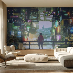 Fototapeta Premium Sand - Dva svety - Mesto, Architektúra, Abstrakcia - 100x70 cm