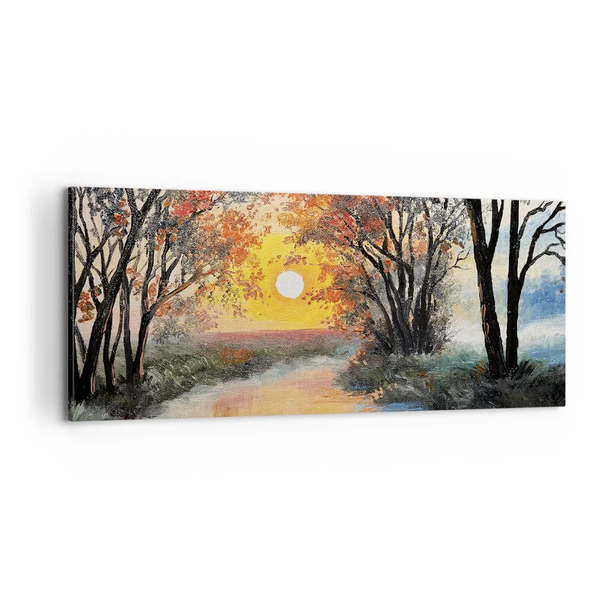 Obraz na plátne - Jesenný nádych - 100x40 cm