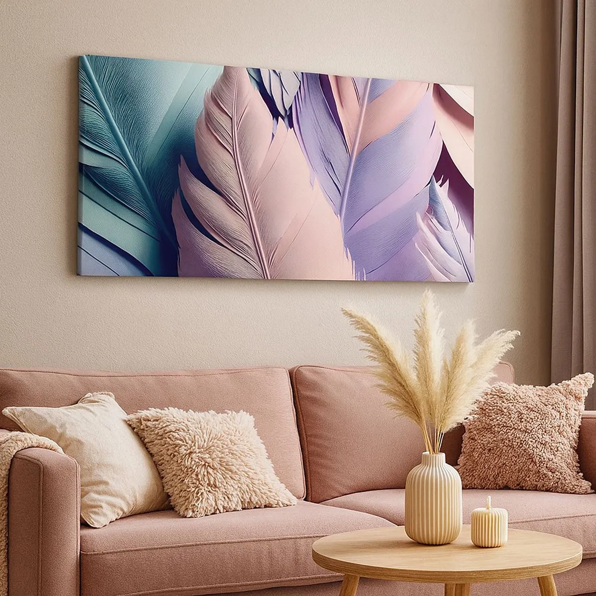 Obraz na plátne - Vtáčí štýl - 100x40 cm