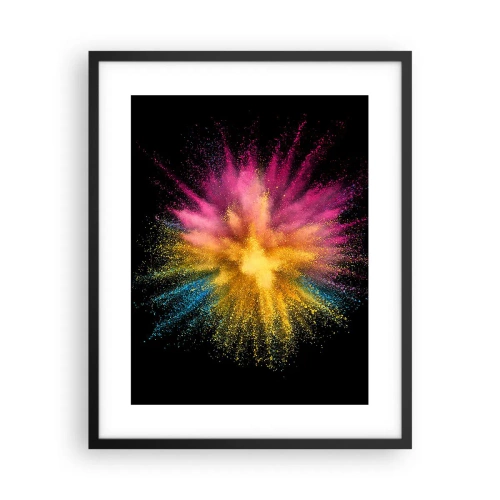 Plagát v čiernom ráme - Zrodenie farieb - 40x50 cm