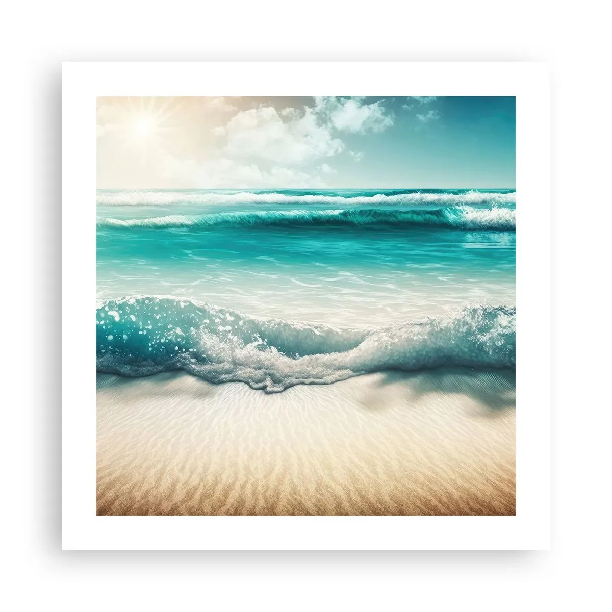 Plagát - Kľud oceánu - 50x50 cm