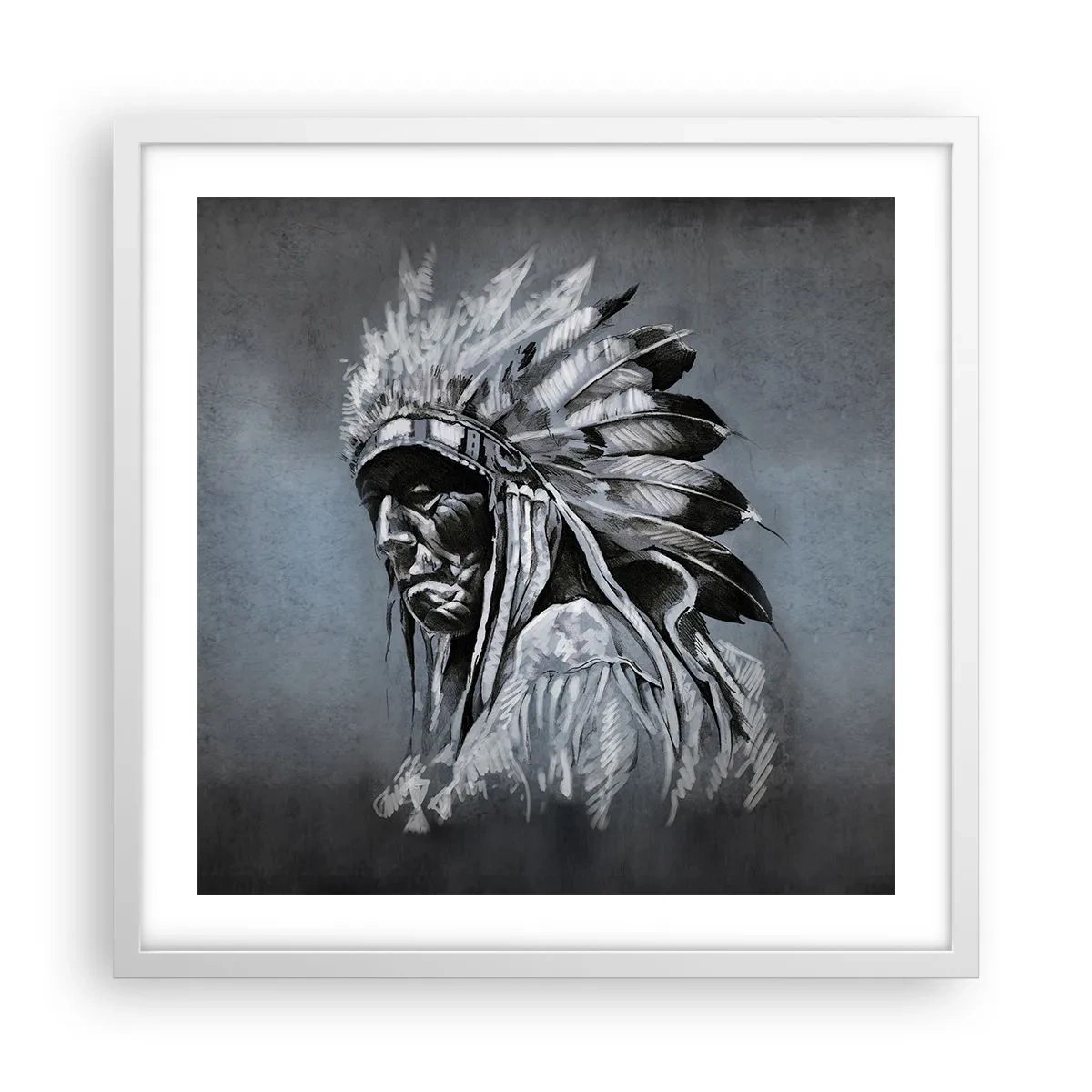 Plagát v bielom ráme - Návrat k základom - 50x50 cm