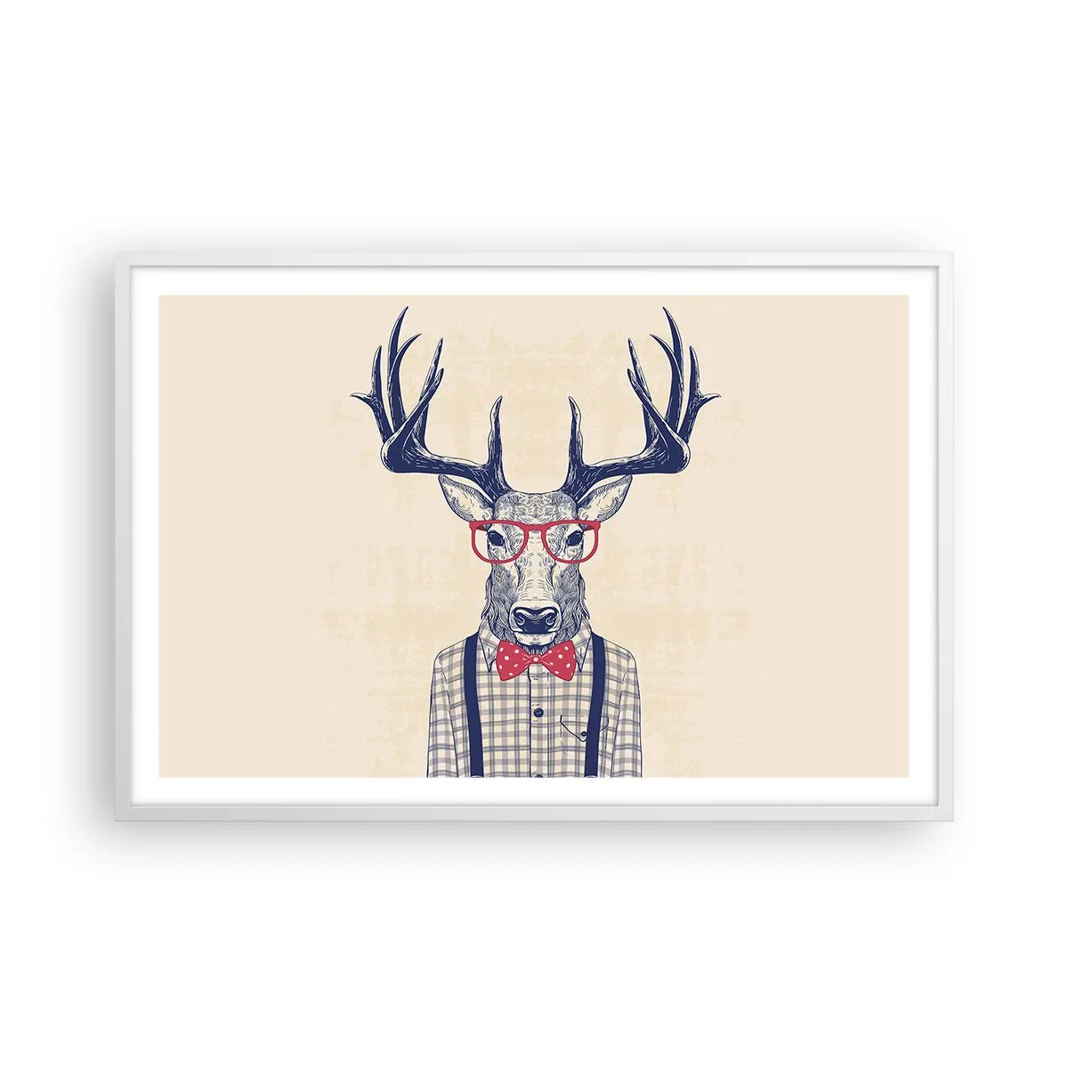 Plagát v bielom ráme - Zábavná extravagancia - 91x61 cm