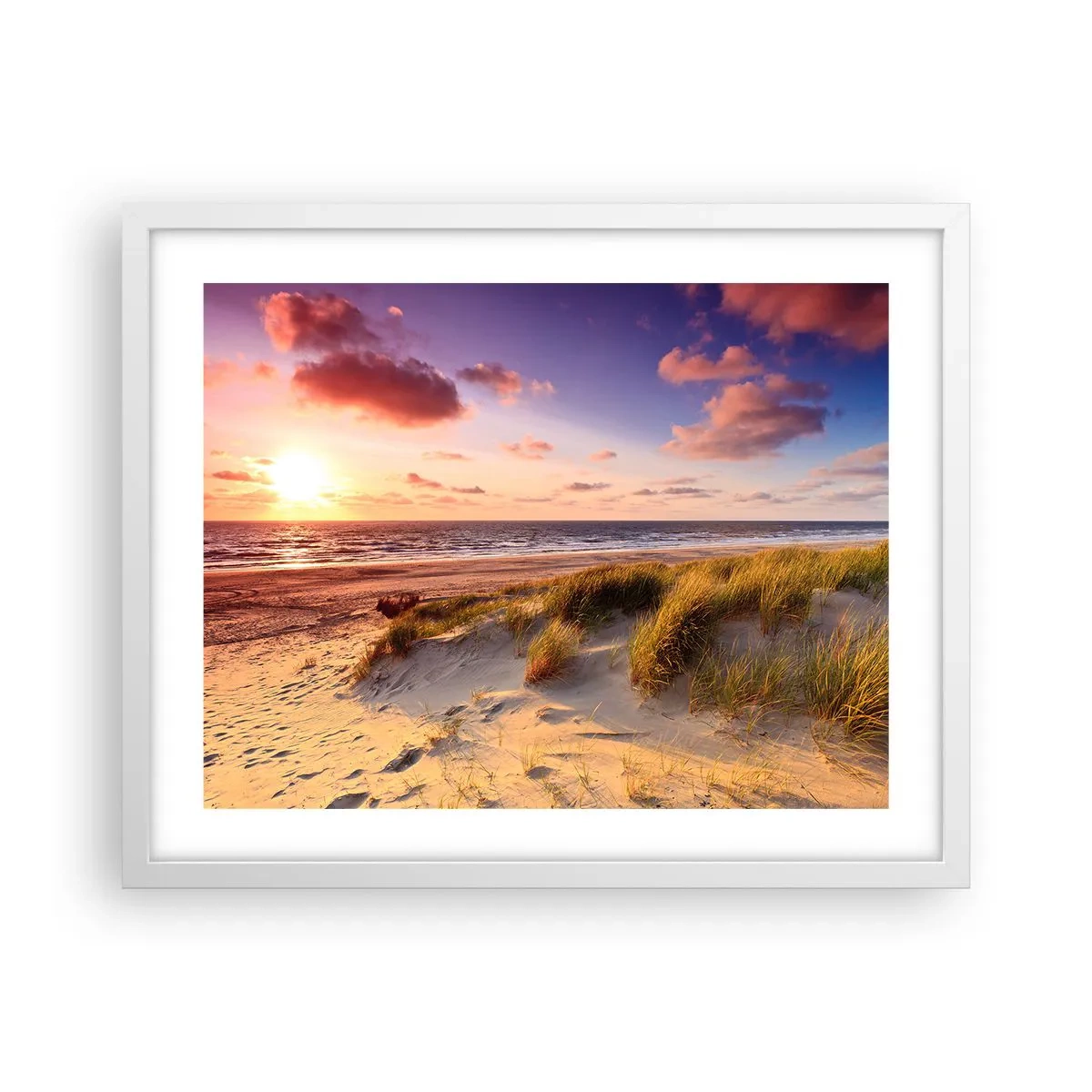 Plagát v bielom ráme - Už letom vonia vzduch - 50x40 cm