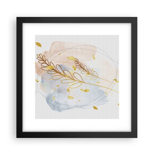 Plagát v čiernom ráme - Zlatý závan - 30x30 cm