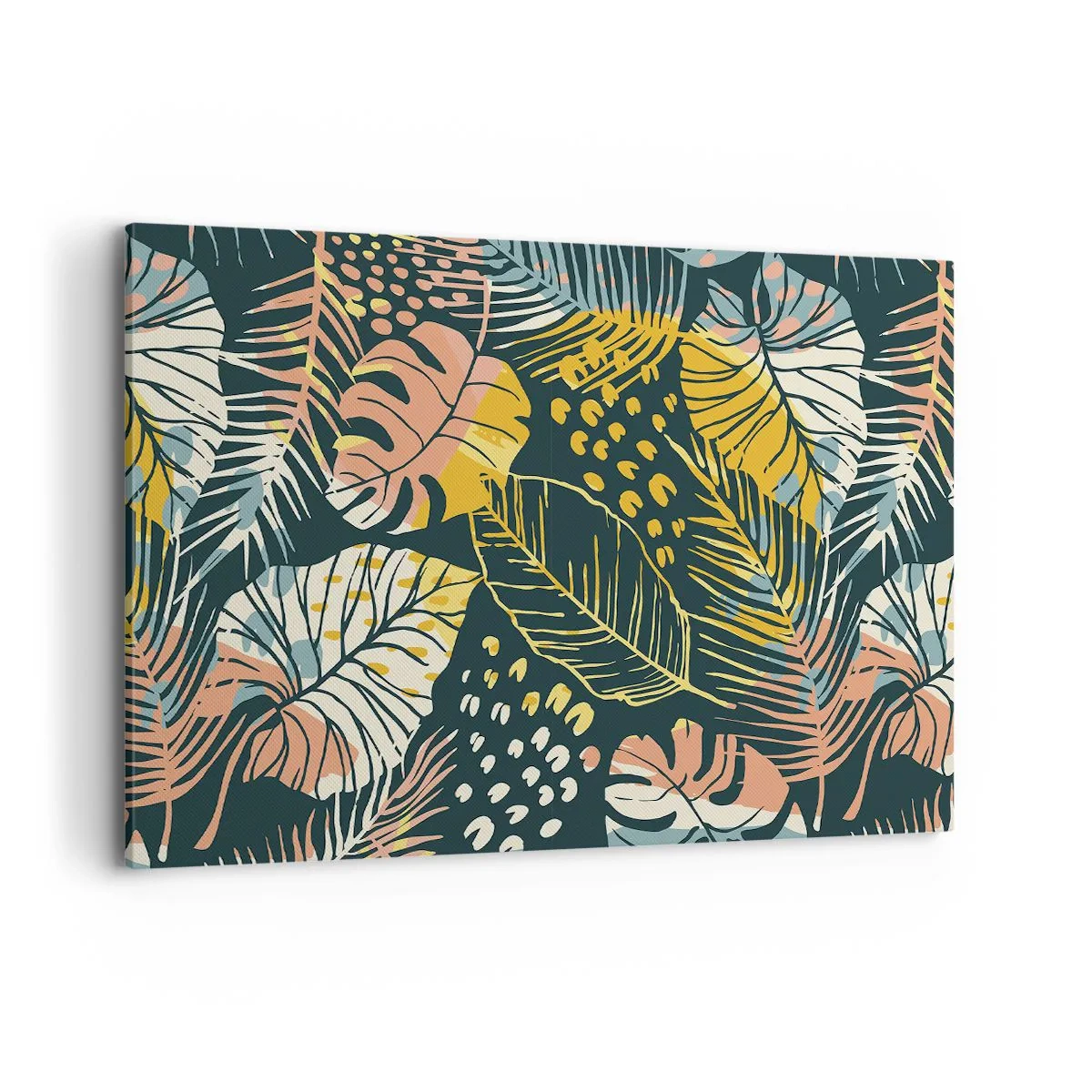 Obraz na plátne - Listová fantázia - 120x80 cm