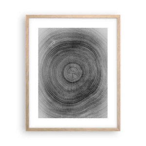 Plagát v ráme zo svetlého duba - Znamenie doby - 40x50 cm