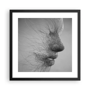 Plagát v čiernom ráme - Duch vetra - 40x40 cm