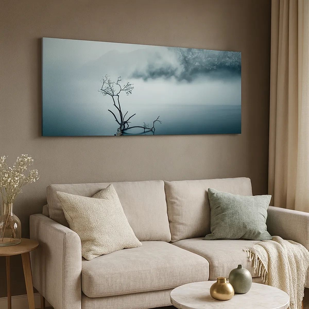 Obraz na plátne - Z vody a hmly - 30x30 cm