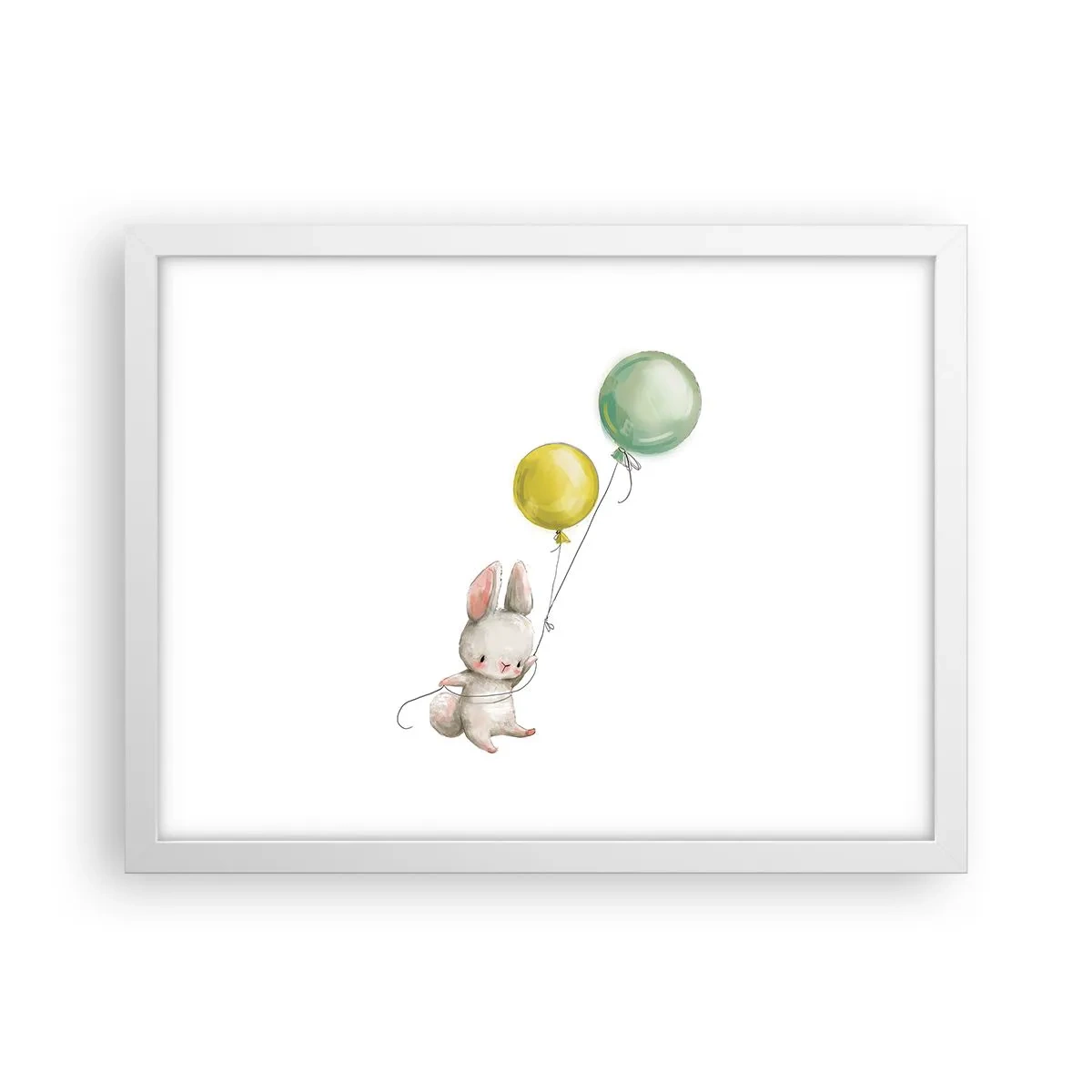 Plagát v bielom ráme - Poletím aj ja! - 40x30 cm