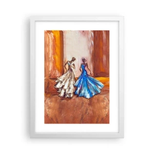 Plagát v bielom ráme - Pôvabné duo - 30x40 cm