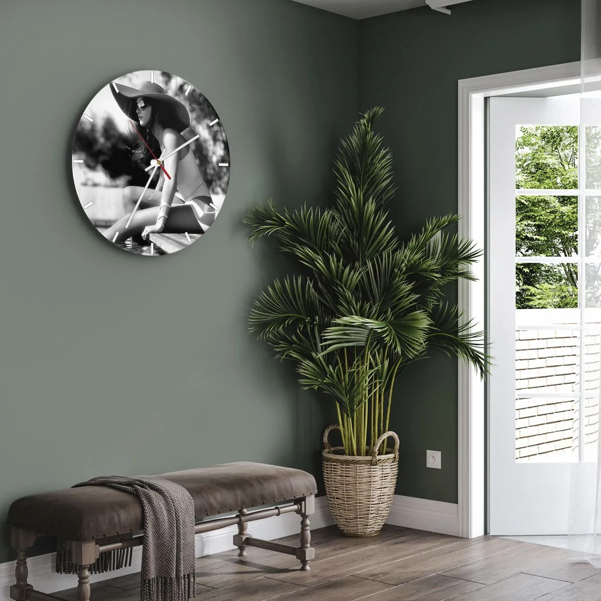 Nástenné hodiny - Letný sen - 40x40 cm