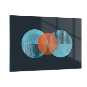 Obraz na skle - Symetrická kompozícia - 120x80 cm
