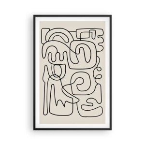 Plagát v čiernom ráme - Podľa stopy - 61x91 cm