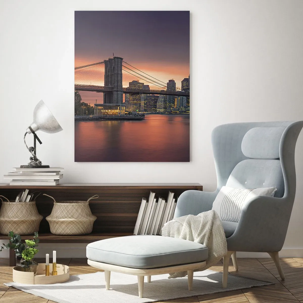 Obraz na skle - Ponorené do ľaliového ticha - 50x70 cm