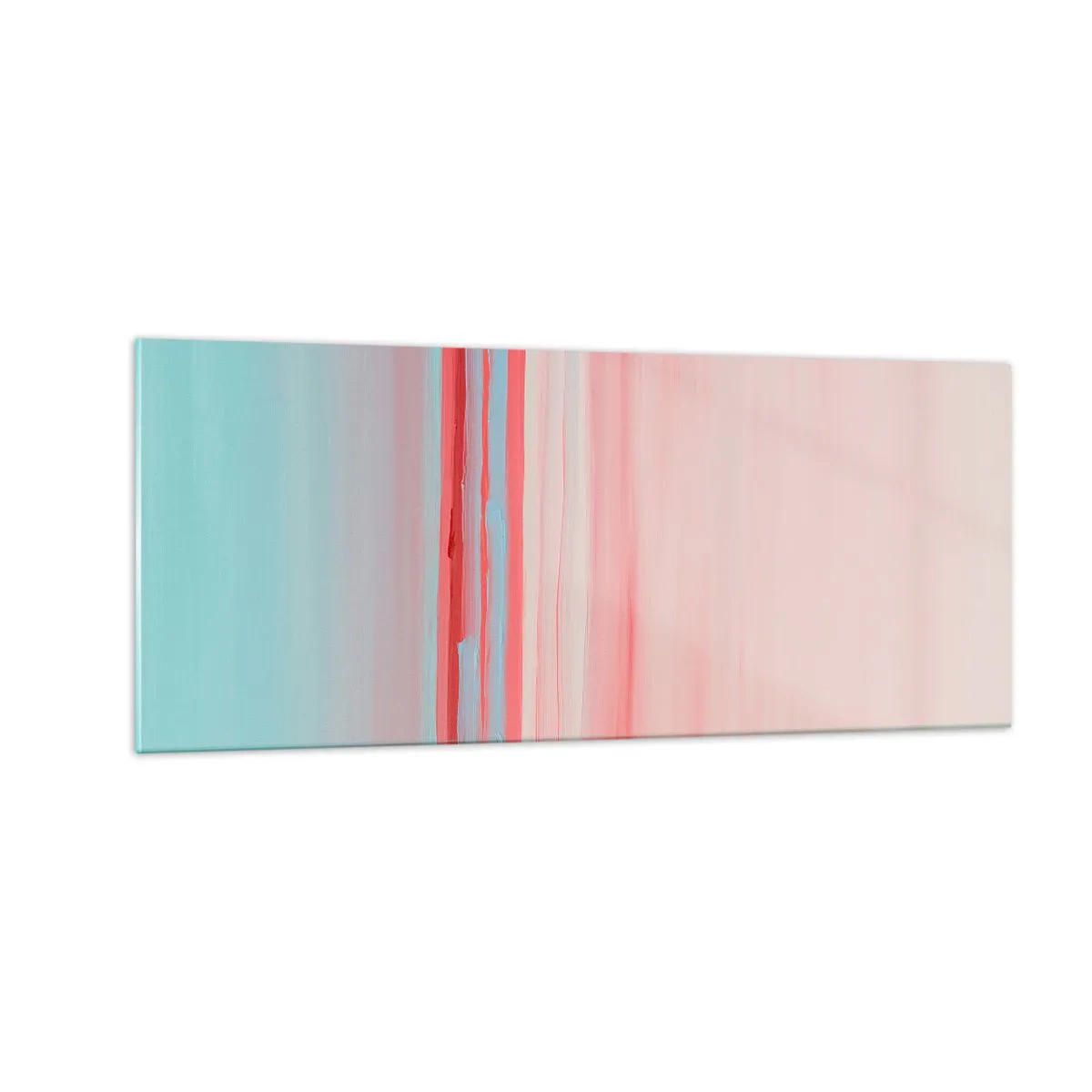 Obraz na skle - Abstrakcia za úsvitu - 100x40 cm