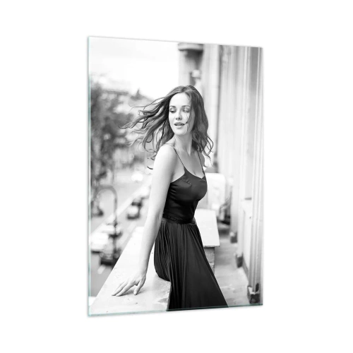 Obraz na skle - Určite Parížanka - 50x70 cm