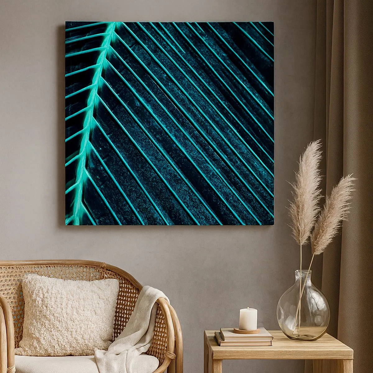 Obraz na plátne - Textúra zelene - 30x30 cm