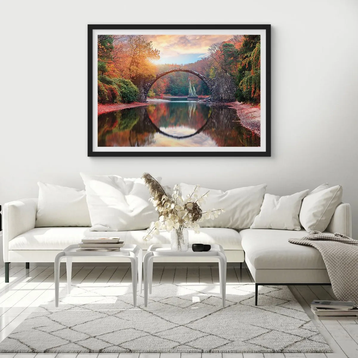 Plagát v čiernom ráme - Za zrkadlom - 70x50 cm