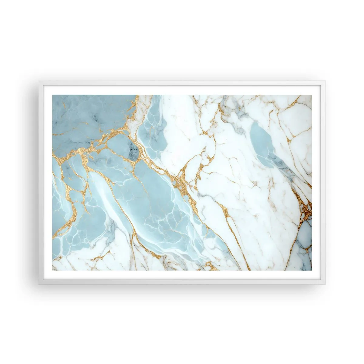 Plagát v bielom ráme - Bohatstvo kameňa - 100x70 cm