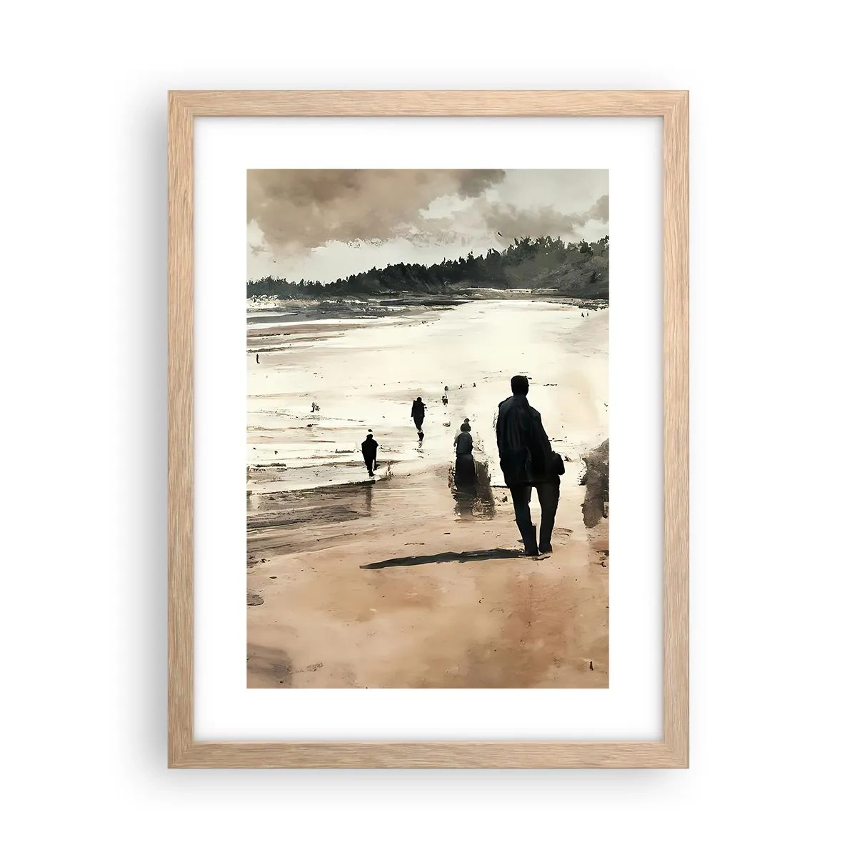 Plagát v ráme zo svetlého duba - Vyvolaní - 30x40 cm
