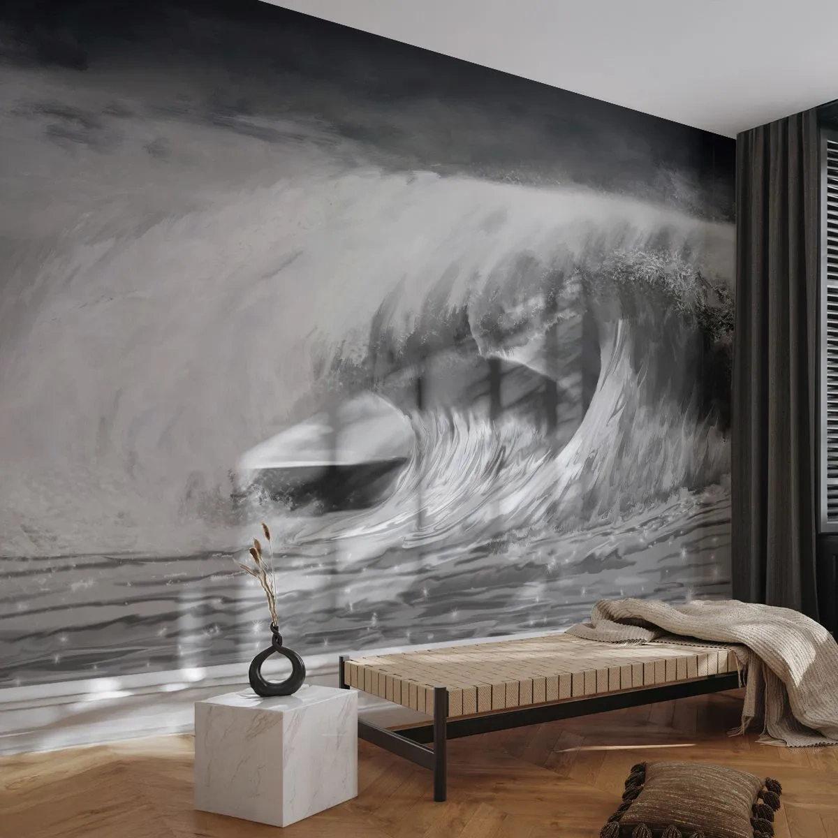 Fototapeta Standard Eco - Hnev oceánu - More, oceán, Vysoká vlna - 400x280 cm