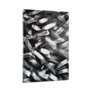 Obraz na skle - Abstrakcia v industriálnom duchu - 50x70 cm