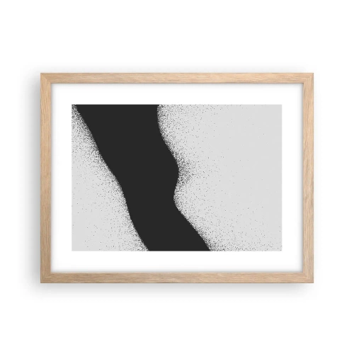 Plagát v ráme zo svetlého duba - Plynulá rovnováha - 40x30 cm