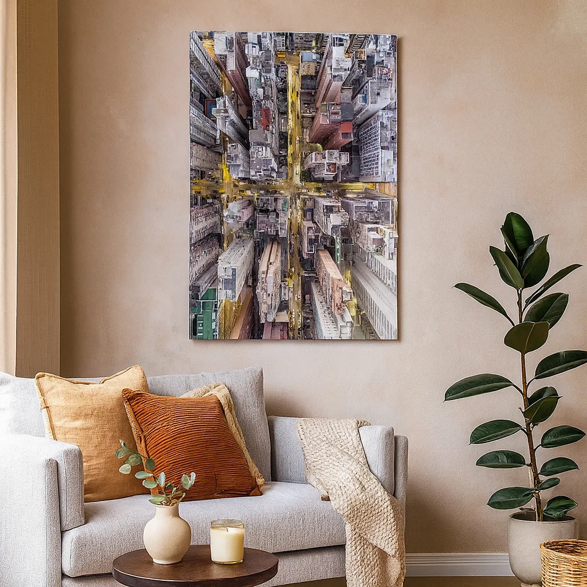 Obraz na plátne - Pozdrav z Hongkongu - 50x70 cm