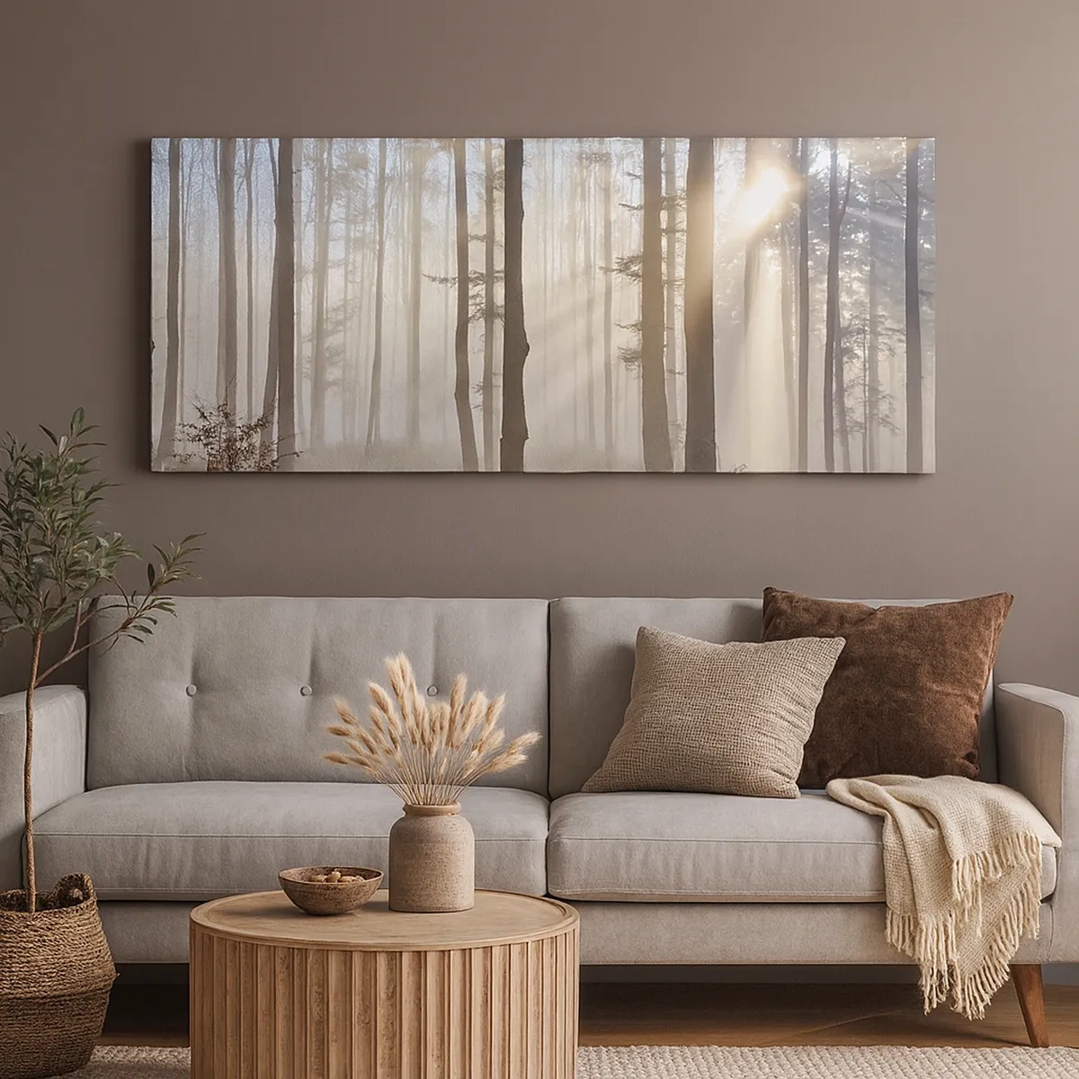 Obraz na plátne - Hmla sa tiež zobudila - 30x30 cm