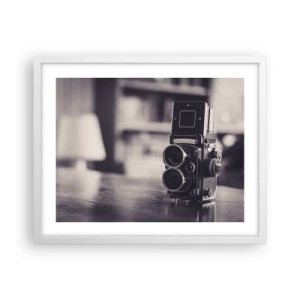 Plagát v bielom ráme - Kúzlo starej fotografie - 50x40 cm