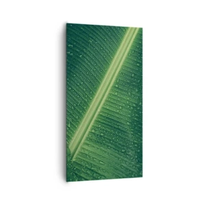 Obraz na plátne - Štruktúra zelenej - 65x120 cm