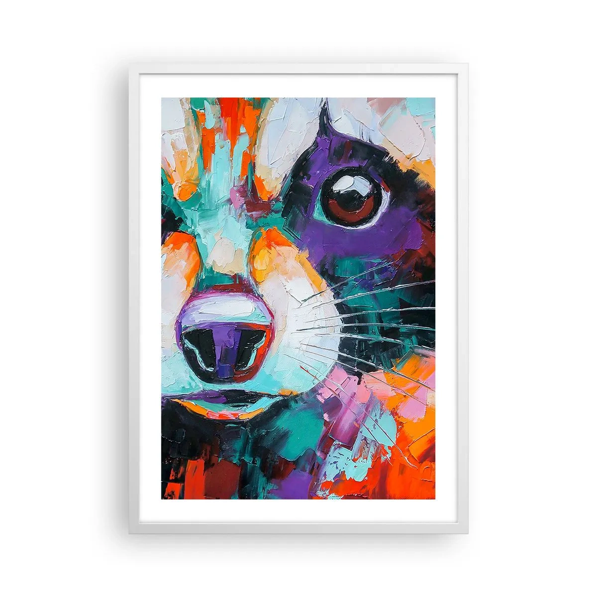 Plagát v bielom ráme - Iba dobré emócie - 50x70 cm