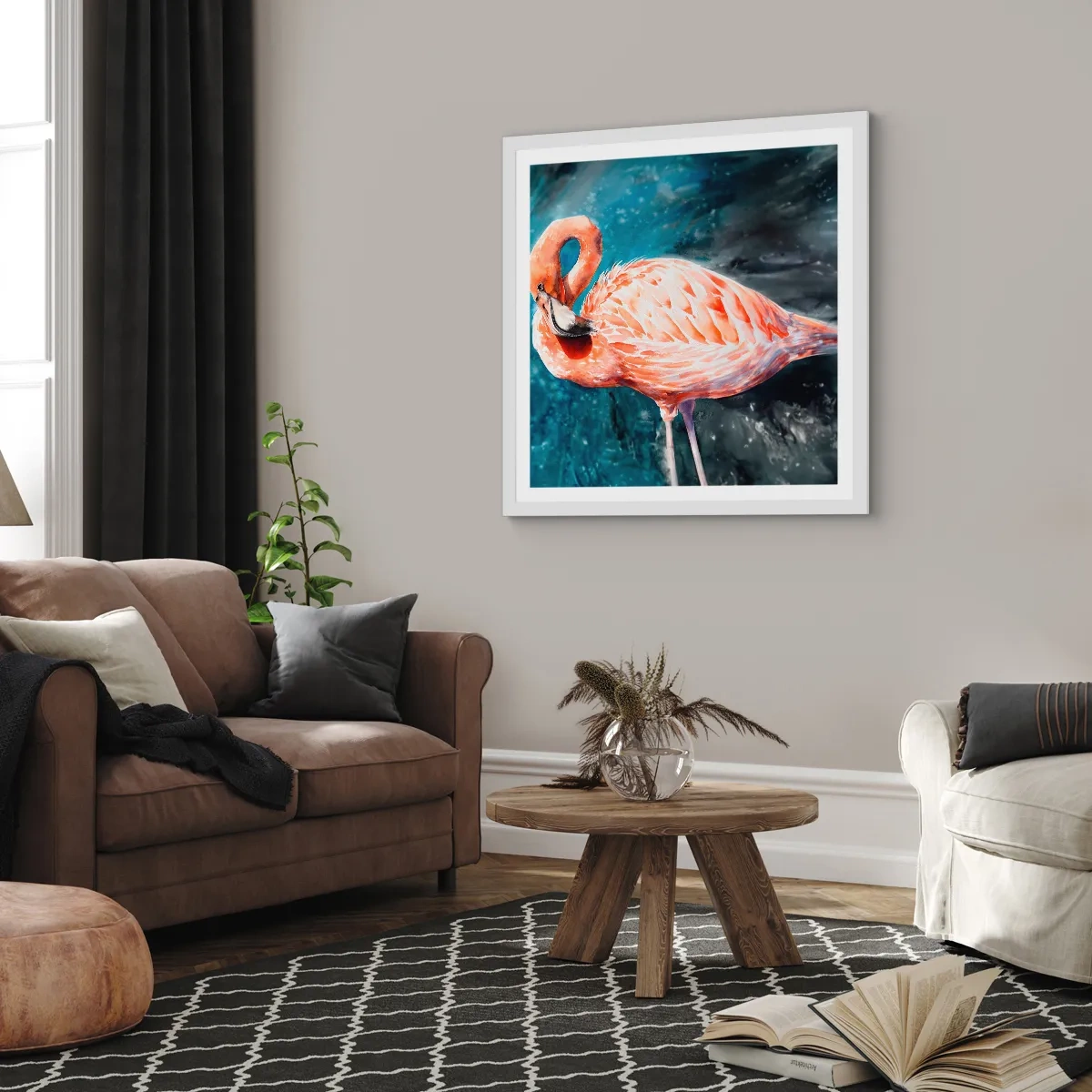 Plagát v bielom ráme - Dekoratívne od prírody - 30x30 cm