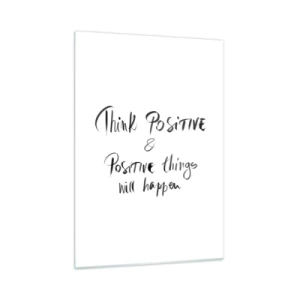 Obraz na skle - Ako žiť? - 50x70 cm