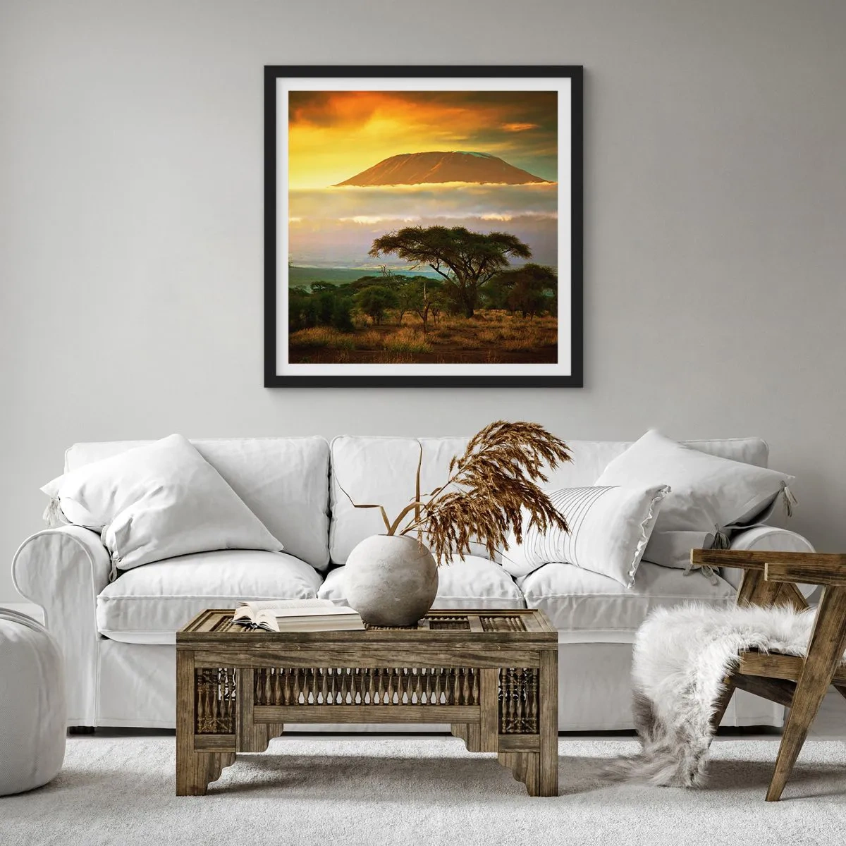 Plagát v čiernom ráme - Sen cestovateľa - 40x40 cm