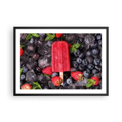 Plagát v čiernom ráme - Chuť horúceho leta - 70x50 cm