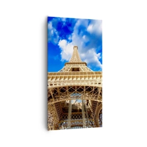 Obraz na plátne - Dosiahnuť na oblohu a mraky - 65x120 cm