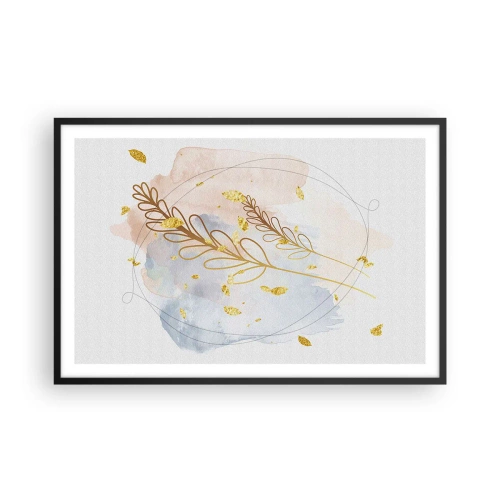 Plagát v čiernom ráme - Zlatý závan - 91x61 cm