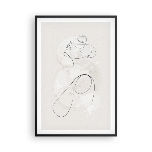 Plagát v čiernom ráme - Špirála krásy - 61x91 cm