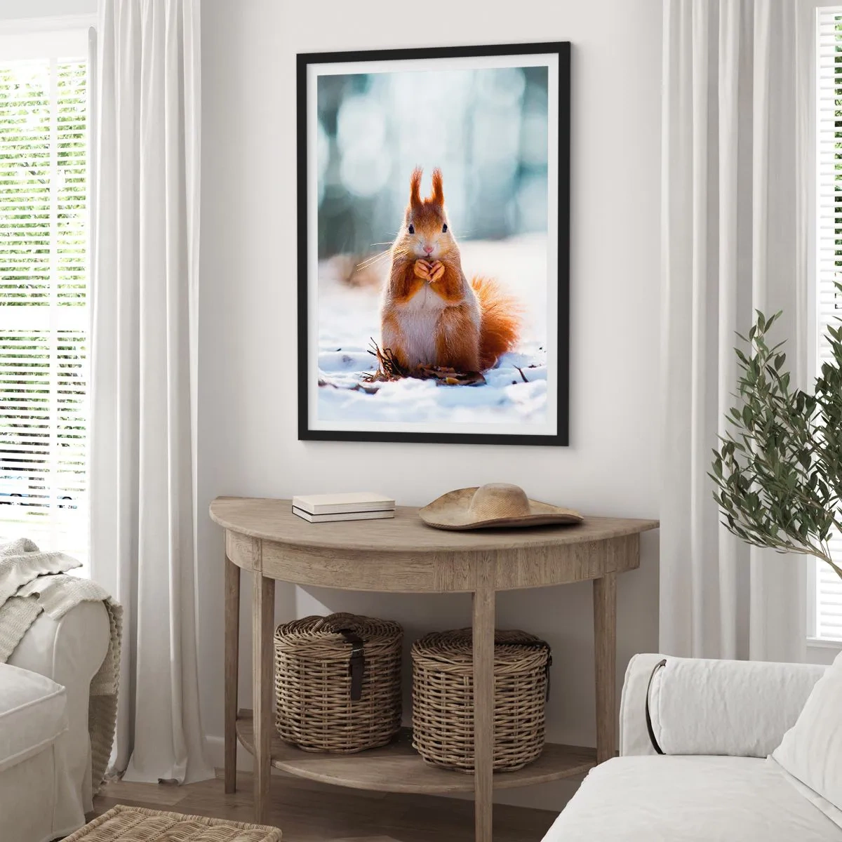 Plagát v čiernom ráme - Čo sa tak pozeráš? - 70x100 cm