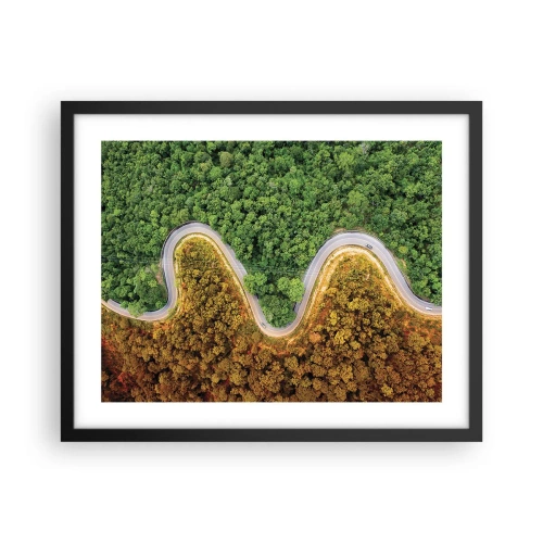 Plagát v čiernom ráme - Hranice a prelomy - 50x40 cm