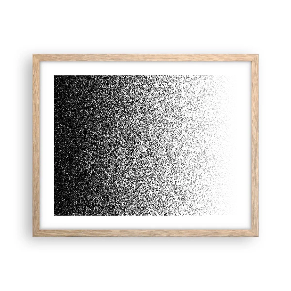 Plagát v ráme zo svetlého duba - Smerom ku svetlu - 50x40 cm