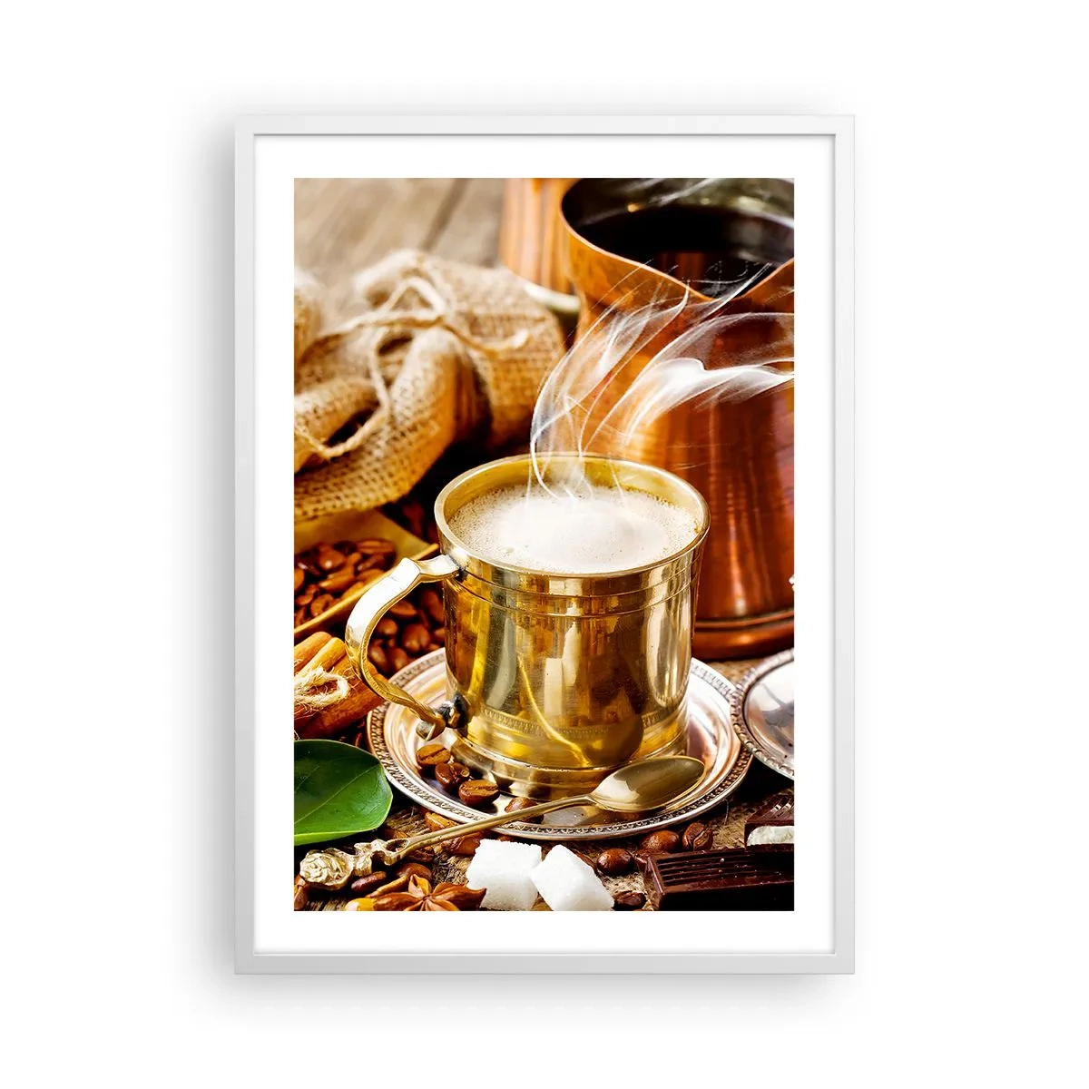 Plagát v bielom ráme - Pekný deň prajem! - 50x70 cm