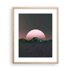 Plagát v ráme zo svetlého duba - V susednej galaxii - 40x50 cm