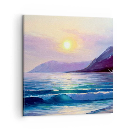 Obraz na plátne - Krištáľ vody a vzduchu - 50x50 cm