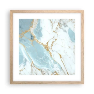 Plagát v ráme zo svetlého duba - Bohatstvo kameňa - 40x40 cm