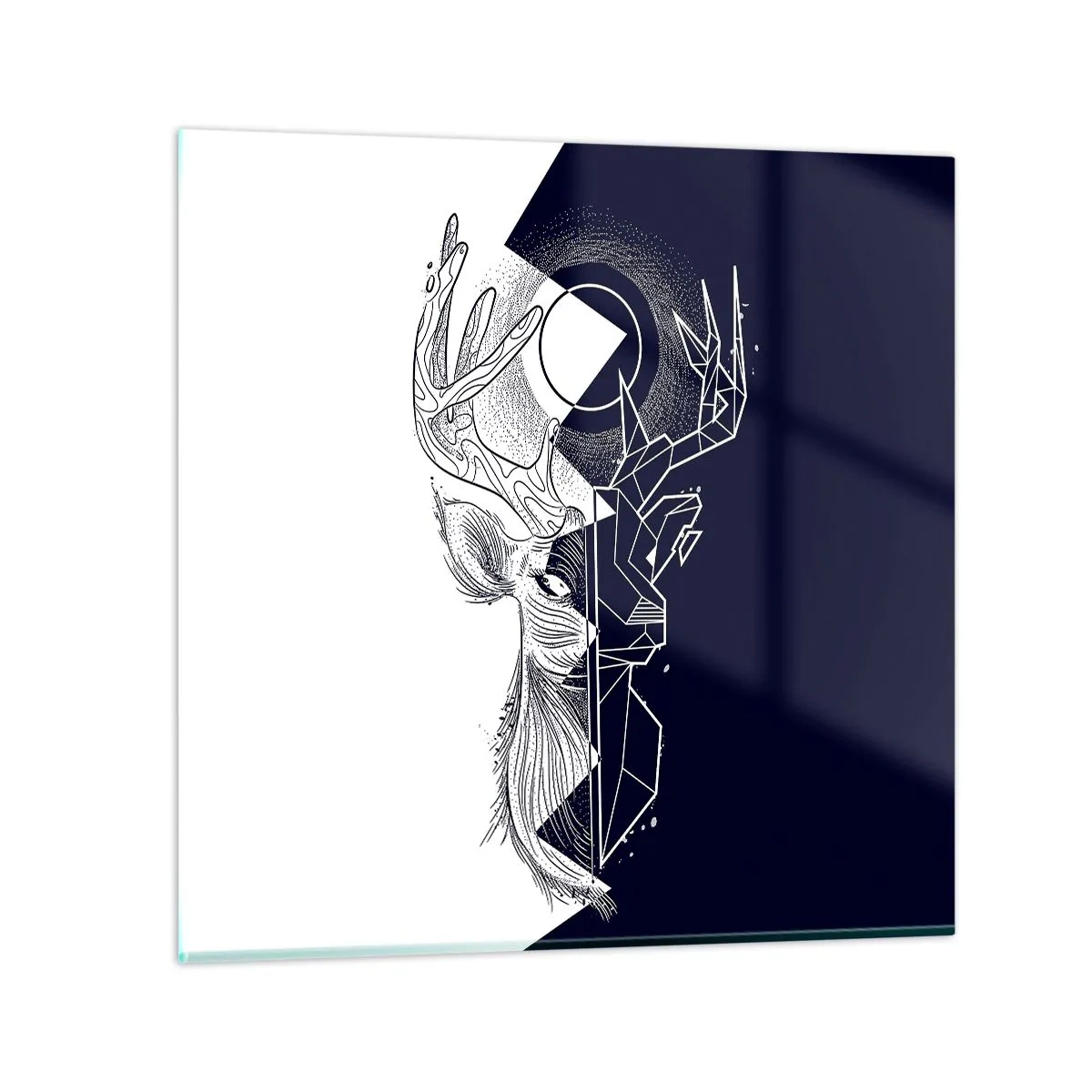 Obraz na skle - Boj a jednota opakov - 50x50 cm