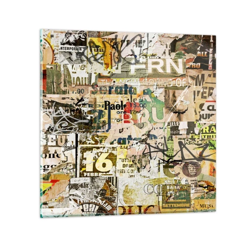 Obraz na skle - Och, deje sa to... - 60x60 cm