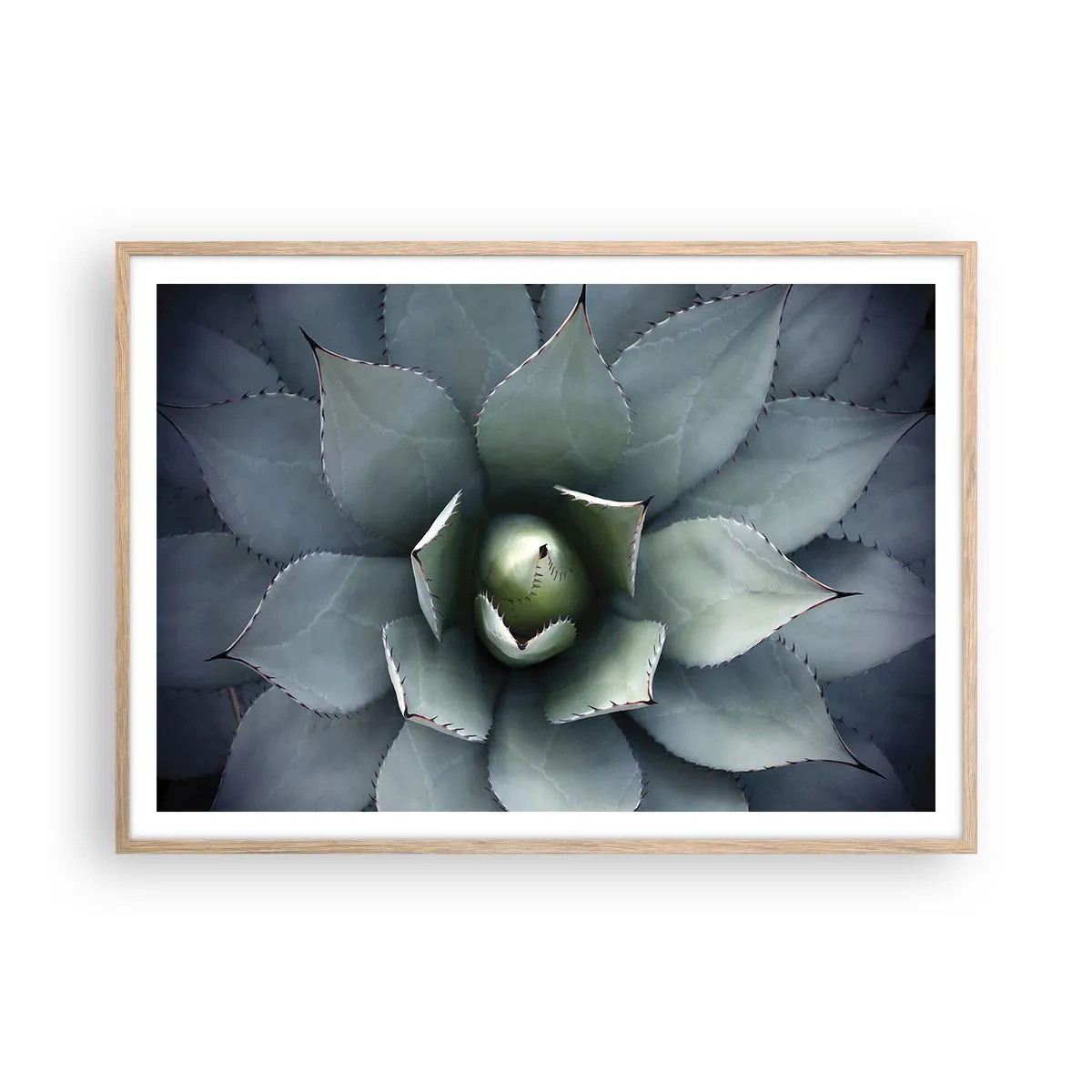 Plagát v ráme zo svetlého duba - Zvádza a varuje - 100x70 cm